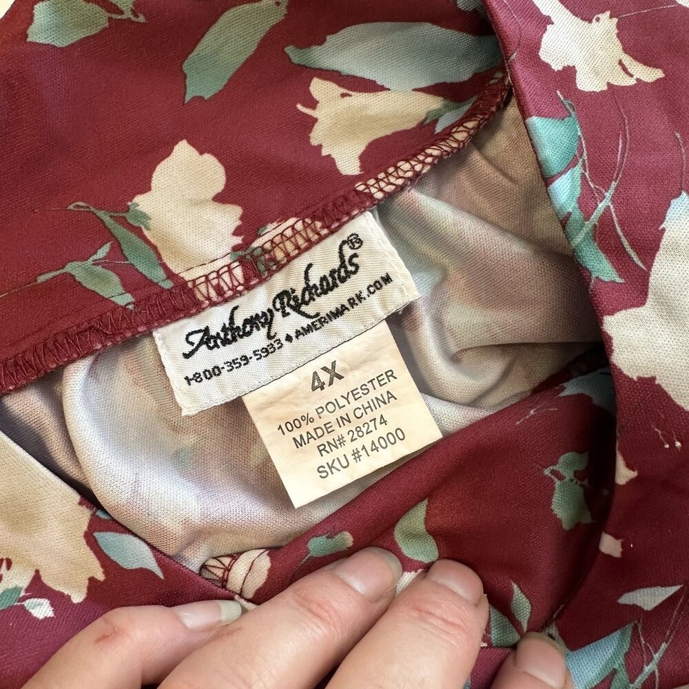 Anthony Richards Womens Mumu Housedress Floral Mi… - image 5